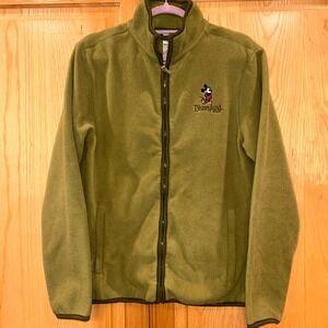 DisneyLand Resort Mickey Mouse Fleece Full Zip Jacket, Green